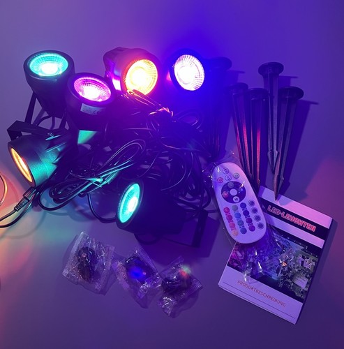 Garden spotlights mains - 6x,