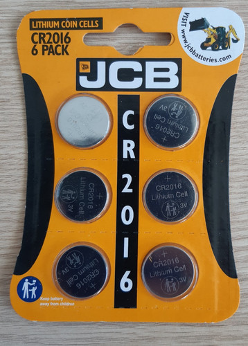 Jcb cr2016 battery coin cell - cr2016,