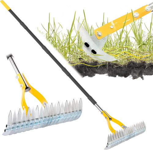 Thatch rake for lawn with - lawn,