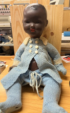 Armand Marseille Doll Vintage Bisque Head Black Baby from Germany 20" 351/6K (28