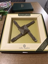 St Brigid's Cross Celtic Shadows Bronze Gallery Wall Plaque Royal Tara