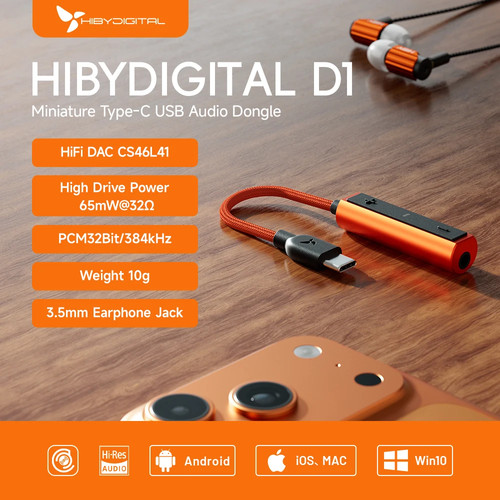 Hiby type dac headphone - d1,