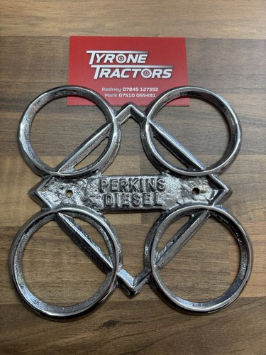 Perkins diesel chrome badge - diesel,