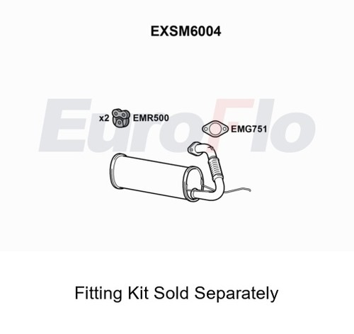 Rear muffler silencer insert - silencer,