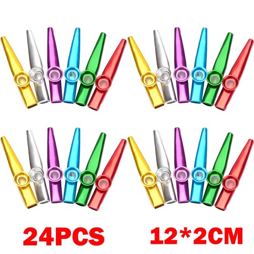 24pc metal kazoo instrument - 24pc,