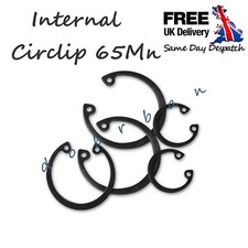 65Mn Internal Circlip Retaining Ring 8-30mm Snap Rings Black Steel C-Type UK
