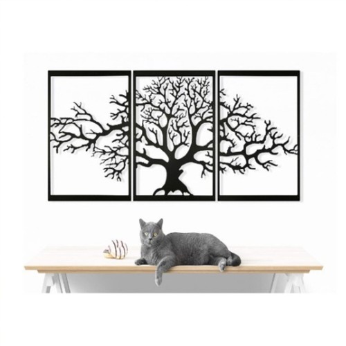 Large metal wall - metal, tree