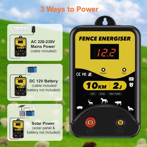 Electric fence energiser - fence, 10km