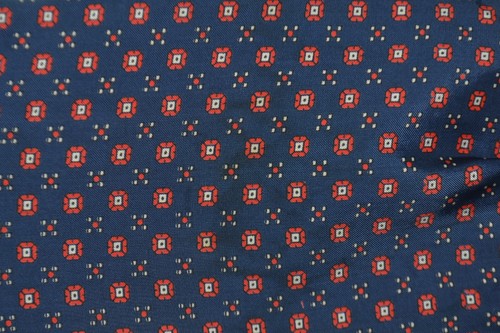 Navy blue silk ascot cravat - /,