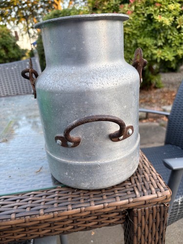 Vintage milk churn - milk,