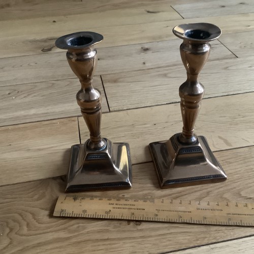 Pair vintage solid brass - vintage,