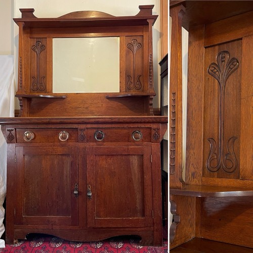 Large antique solid - large, carved