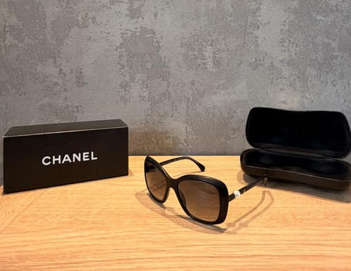 Chanel pearl sunglasses - chanel, black