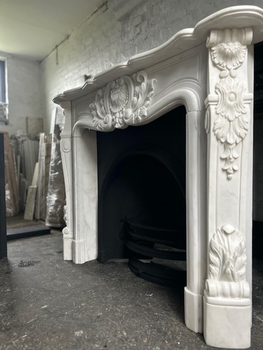 Marble fire surround for cast - surround,
