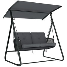 Outsunny 2-Seater Rattan Swing