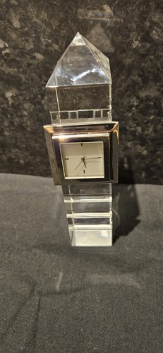 Glass desk paperweight - glass,