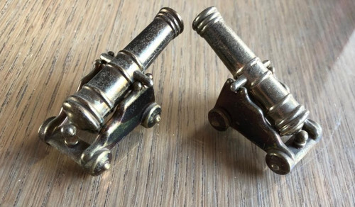 Pair miniature brass bronze - pair,