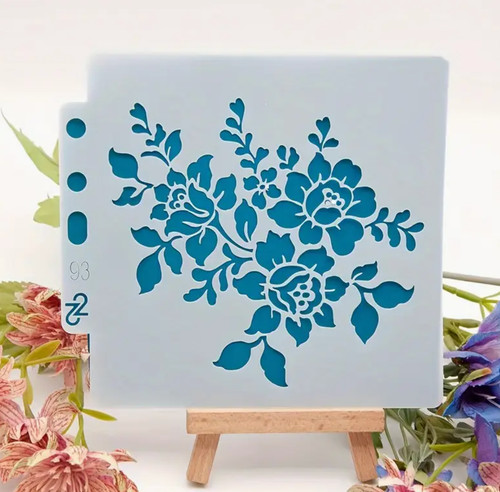Floral roses template - roses,
