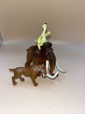 Ice Age Sid Manny & Diago Moving Mammoth Figure Toy Bundle Official DWA RARE