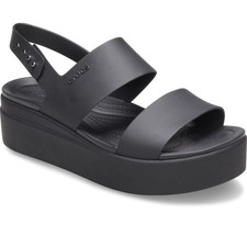 Crocs Brooklyn Wedge Womens Black Size UK 8 US 10 *REFSSS592