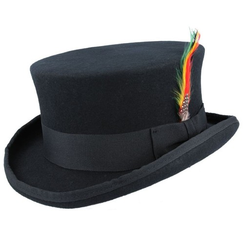 Wool mid crown top hat - crown,