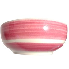 Vintage Ralph Lauren Maritime Stripe Red Salad Serving Bowl Large Ceramic 9"