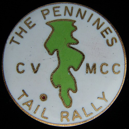 Motorcycle tail rally pin - tail,