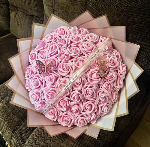 Pink glitter roses artificial - roses,,
