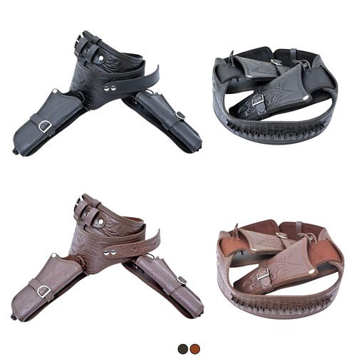 Cowboy western revolver double - revolver,