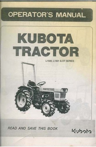 Kubota tractor l1500 - kubota,