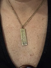 9carot Gold Ingot Pendant Charm 14.5grams. Perfect Gift/investment.
