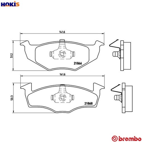 Brake pad set disc - brake,