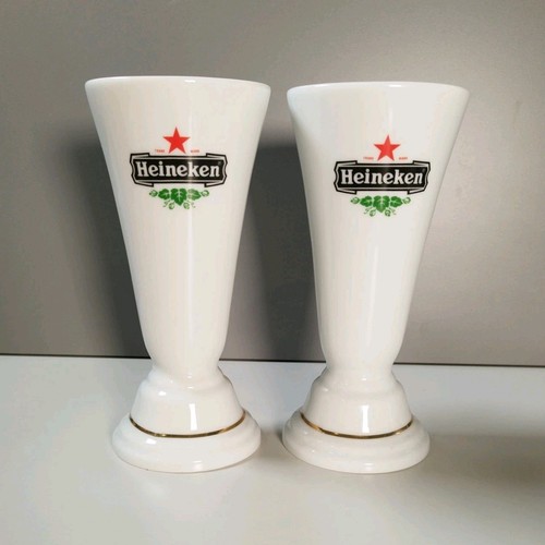Ceramic heineken glasses - 2x,