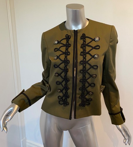 Zara khaki black military - zara,