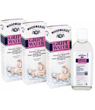 WOODWARDS GRIPE WATER  Wind Relief Gripe Relief  For Babies - 3 Pack (3 x 150ML)