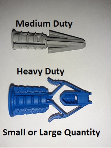 Stud wall plasterboard fixings - wall,