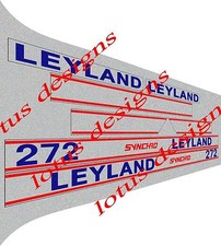 Leyland Synchro tractor bonnet stickers / decals set