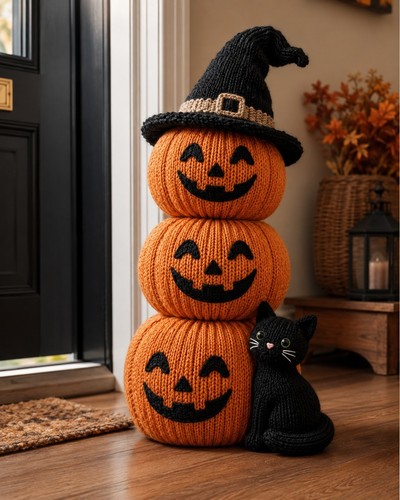 Halloween stacked pumpkin - stacked,