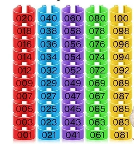 10pcs 16mm numbered - 16mm, poultry