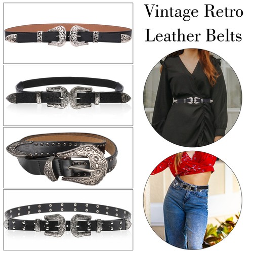Black western belt metal - black,