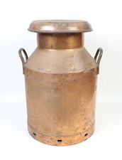 Vintage Unigate Creameries Copper Plated 10 Gallon Milk Churn