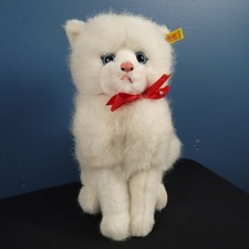 STEIFF white Angora cat