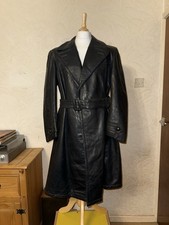 Vintage German Leather Trench