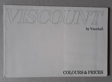 Vauxhall Viscount Colours &