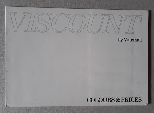 Vauxhall viscount colours - viscount, &