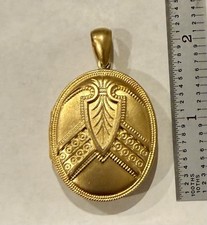 Large Antique Victorian Gold