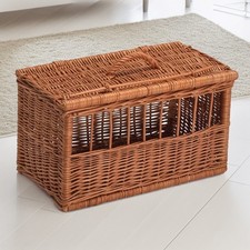 Wicker Pet Carrier Basket