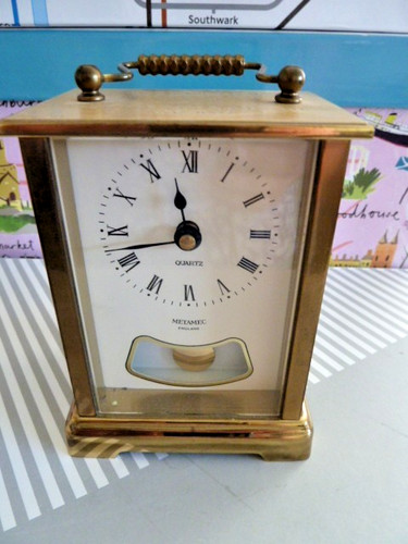 Metamec carriage clock quartz - metamec,