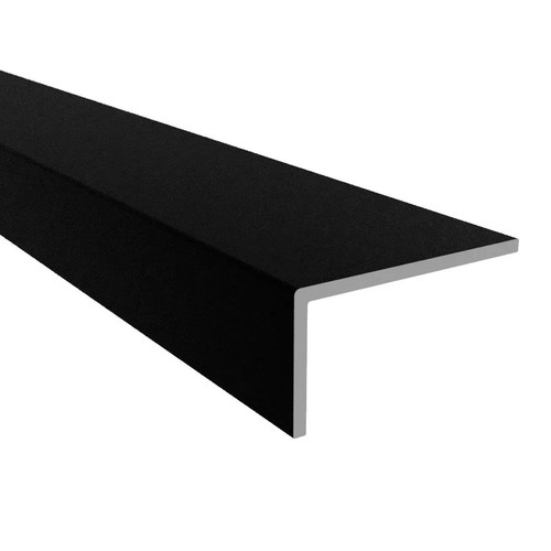 Aluminium angle matt black - aluminium, 5x