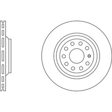 2x Brake Discs Vented For VW